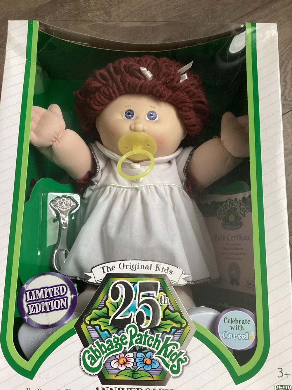 Cabbage Patch 25th Anniversary Limited Edition Red/brown hair.